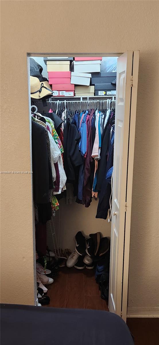 view of closet