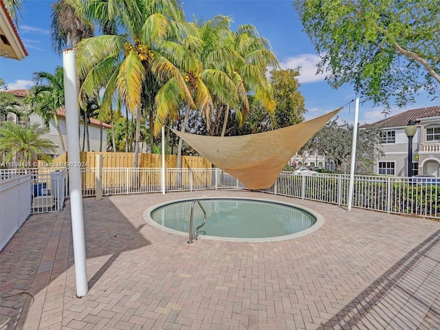 view of pool with a patio