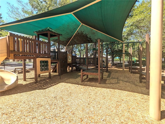 view of play area