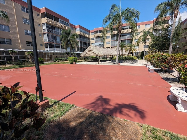 view of sport court