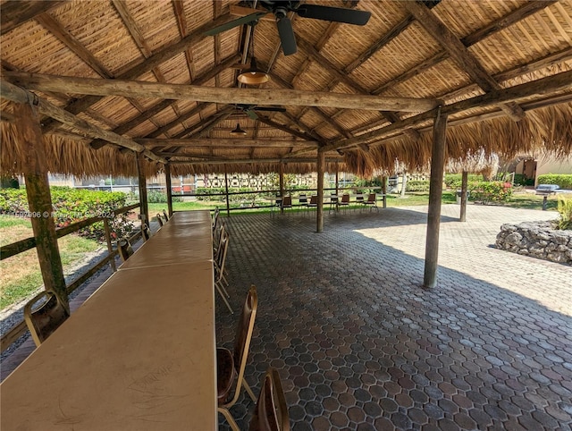 surrounding community with a gazebo