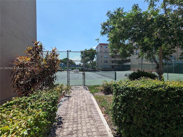 view of sport court