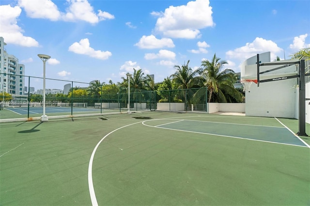 view of basketball court