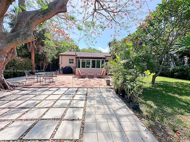 view of patio / terrace with grilling area