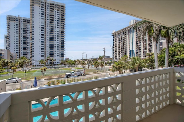 view of balcony