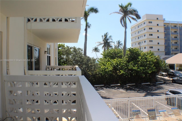 view of balcony