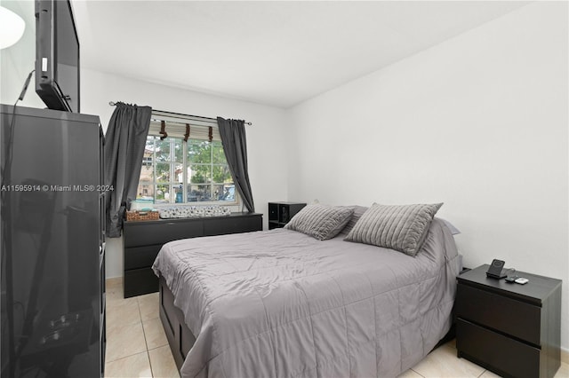 view of tiled bedroom