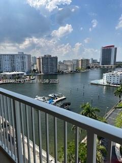water view with a view of city