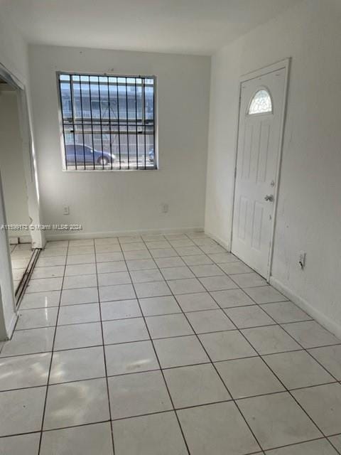 view of tiled entrance foyer