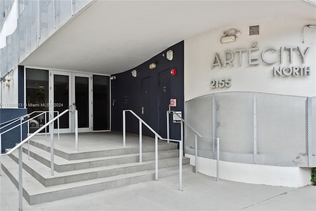 interior space featuring concrete flooring