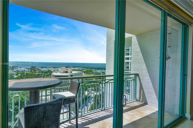 view of balcony