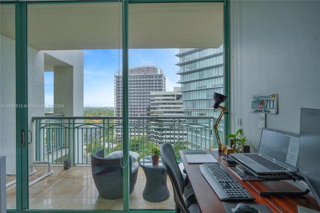 view of balcony