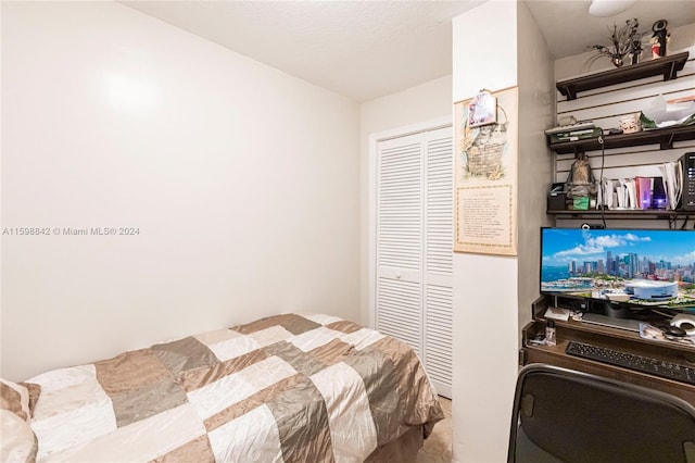 bedroom featuring a closet