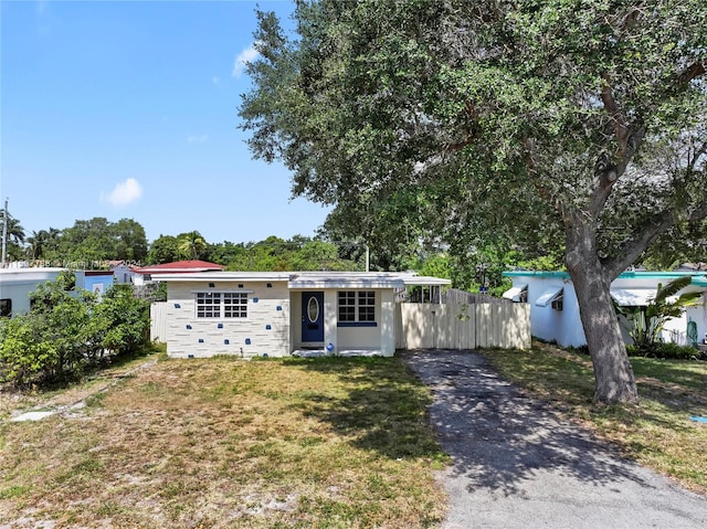 view of ranch-style home