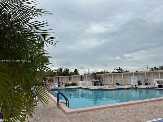 view of pool with a patio area