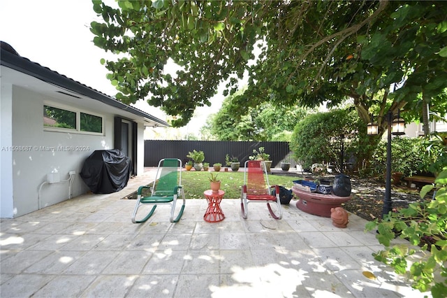 view of patio / terrace with grilling area