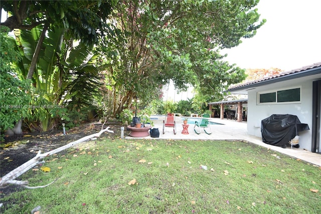 view of yard with a patio