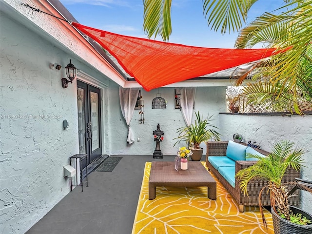 view of patio / terrace with french doors