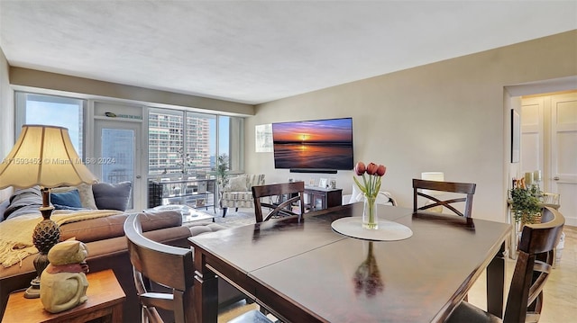 view of dining room