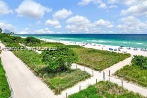 9455 Collins Ave Unit 809, Surfside, FL 33154 - water view featuring a beach view