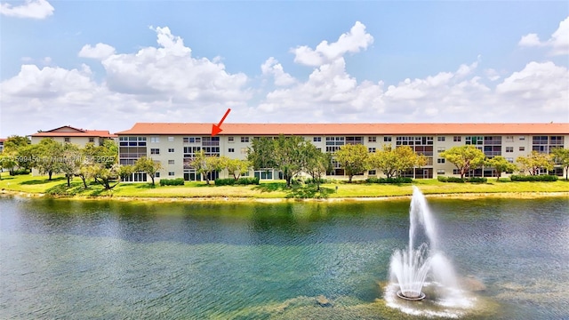 view of water feature