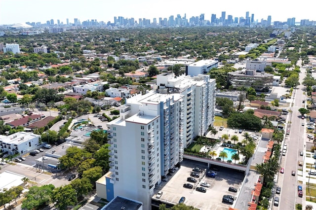 bird's eye view of a view of skyline
