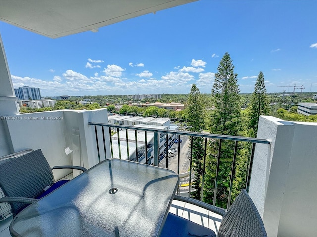 view of balcony