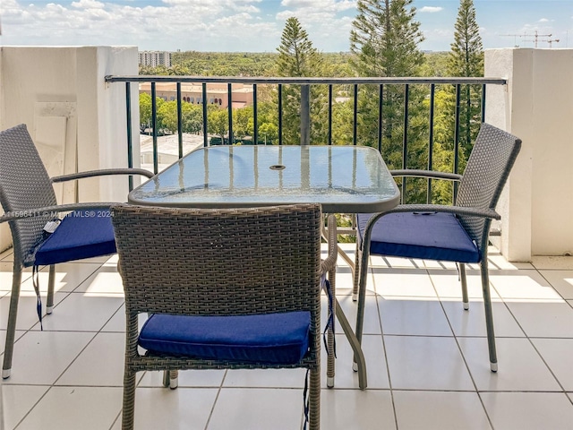 view of balcony