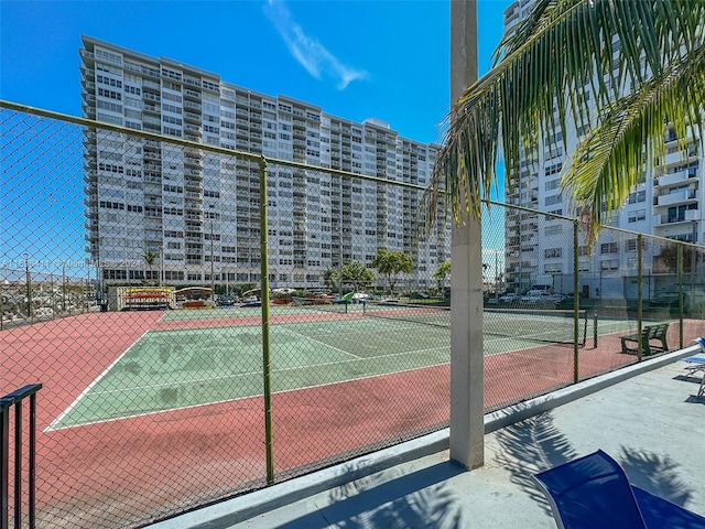 view of sport court