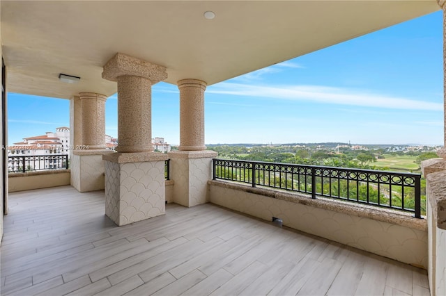 view of balcony