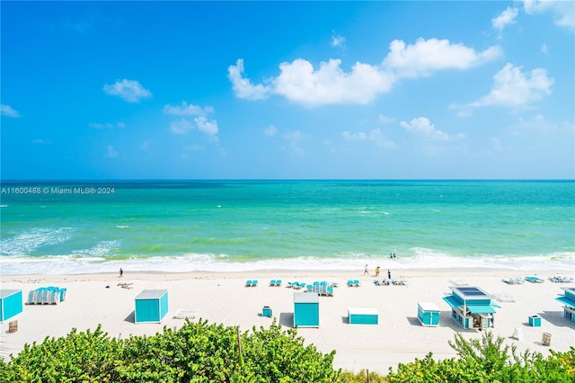 property view of water with a view of the beach