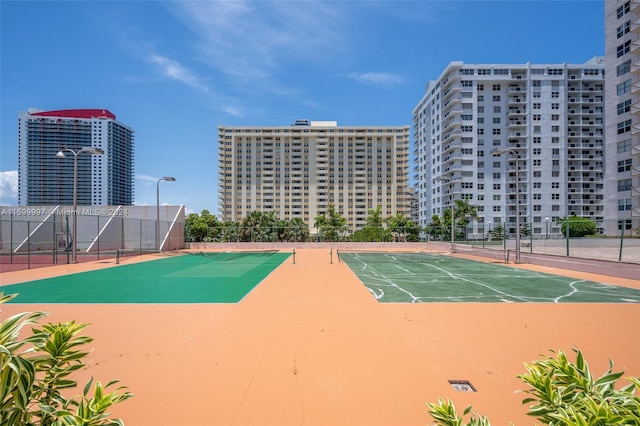 view of sport court