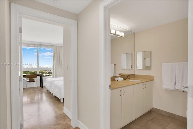 bathroom with vanity