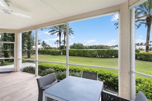 view of sunroom / solarium