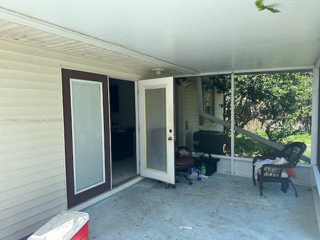 view of patio / terrace with central air condition unit