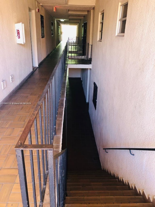 view of stairway