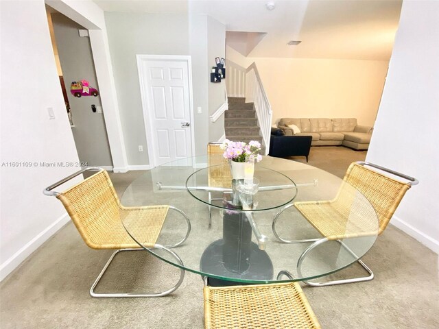 view of dining area