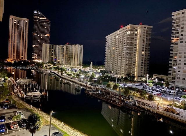 city view featuring a water view