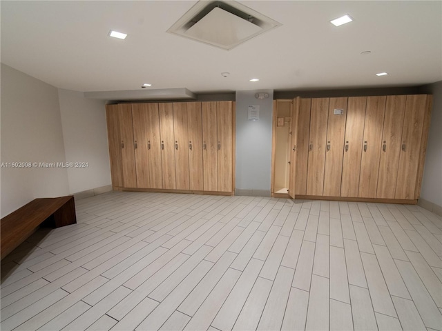 unfurnished room featuring light wood-type flooring