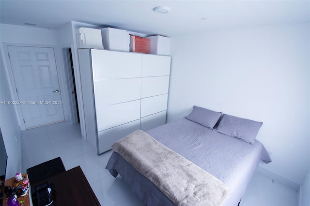 view of tiled bedroom