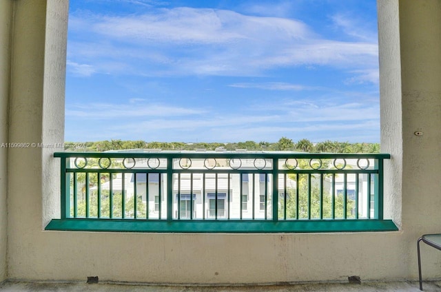 view of balcony