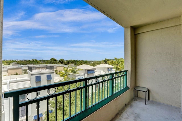 view of balcony