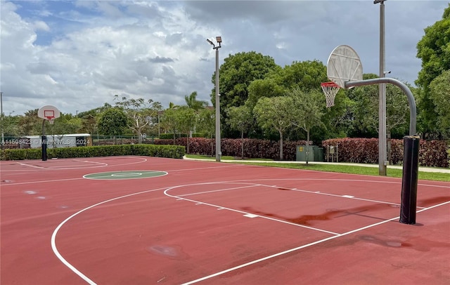 view of sport court