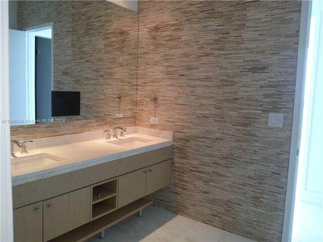 900 Brickell Key Blvd Unit 2803, Miami, FL 33131 - bathroom with double vanity