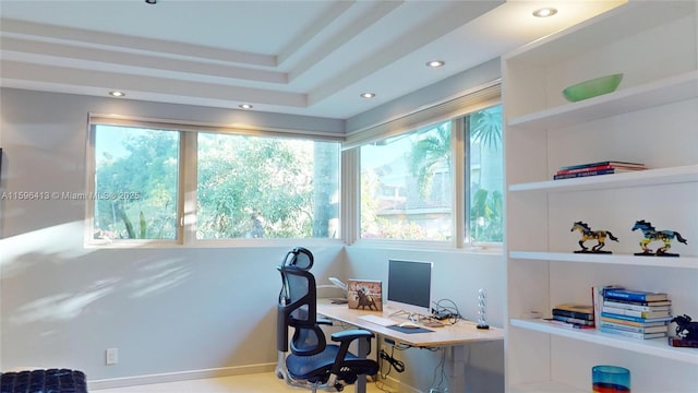 office space featuring plenty of natural light