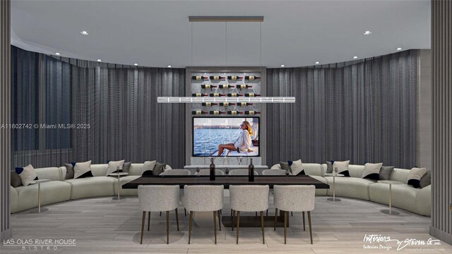 dining room featuring hardwood / wood-style floors