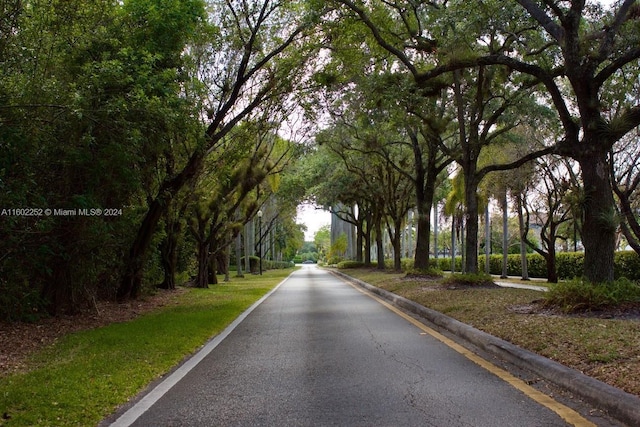 view of road