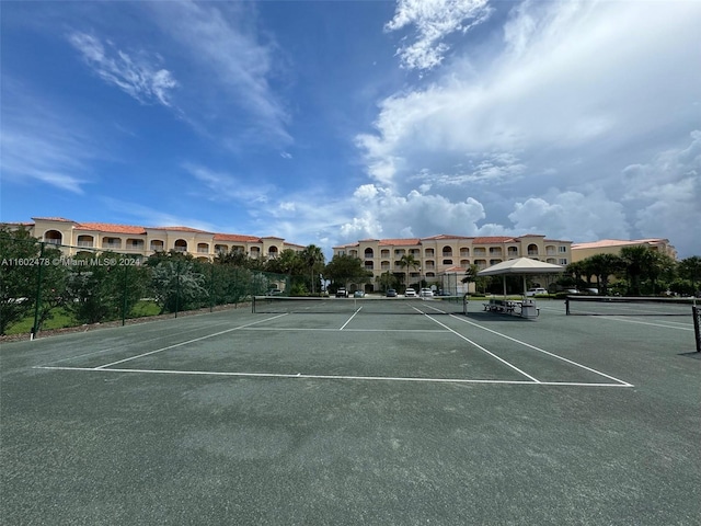 view of tennis court