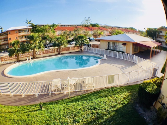 view of pool