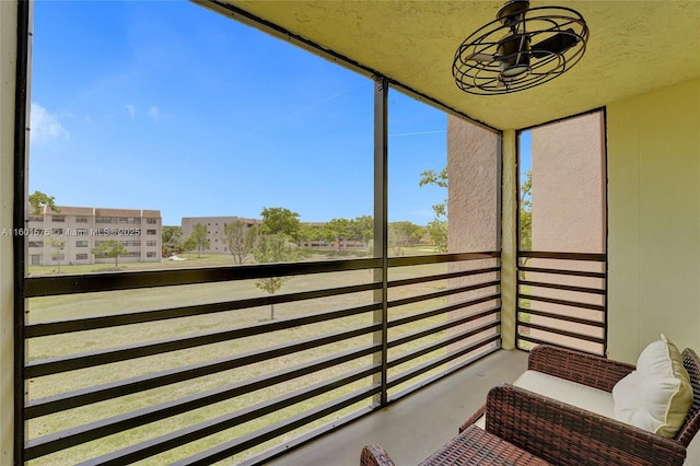 view of sunroom / solarium